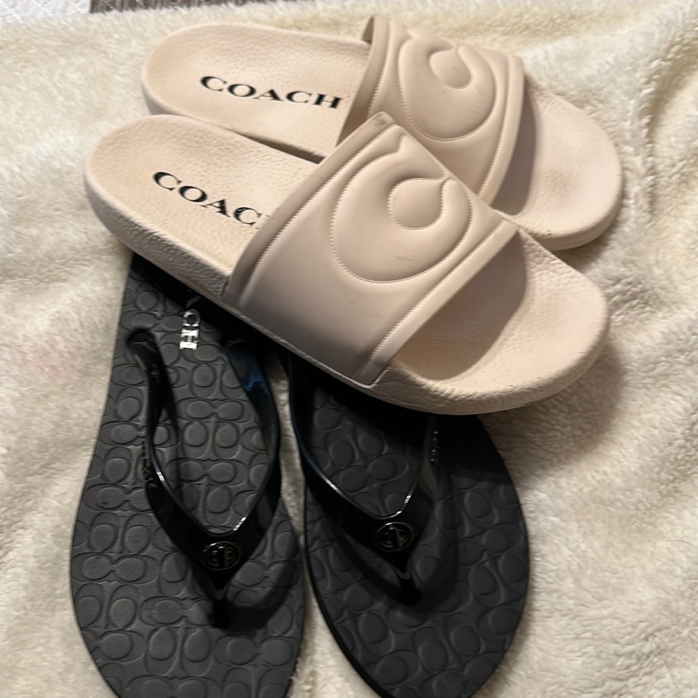 Coach slides & flip flops